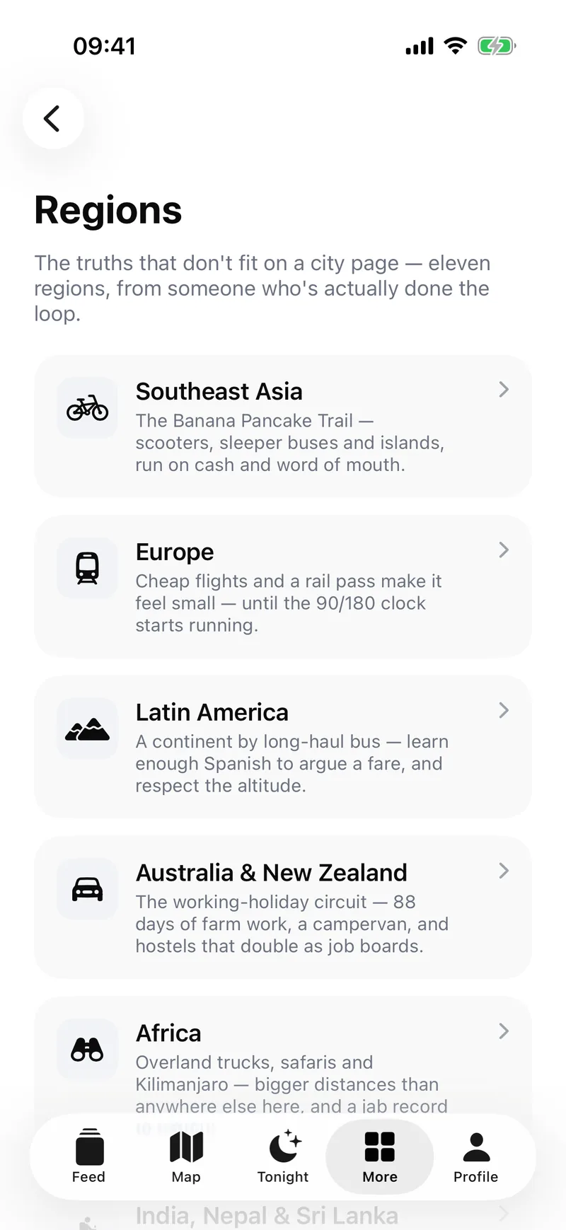 Region hubs — Southeast Asia, Europe, Latin America, Australia, Africa.