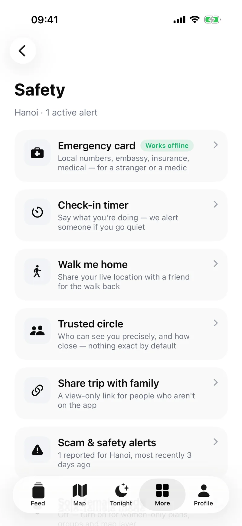 The Amigare safety hub